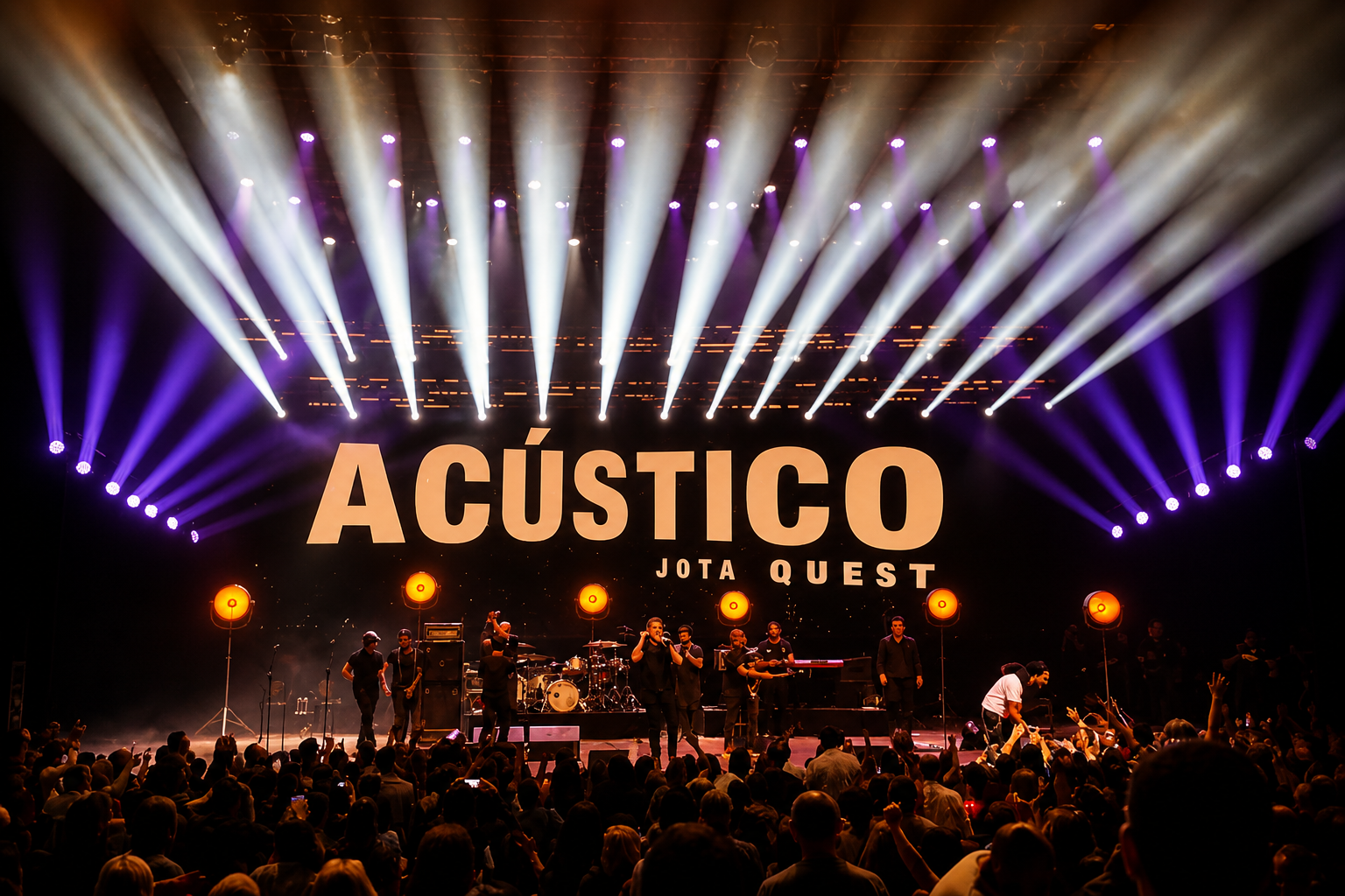 Iluminação profissional em palco