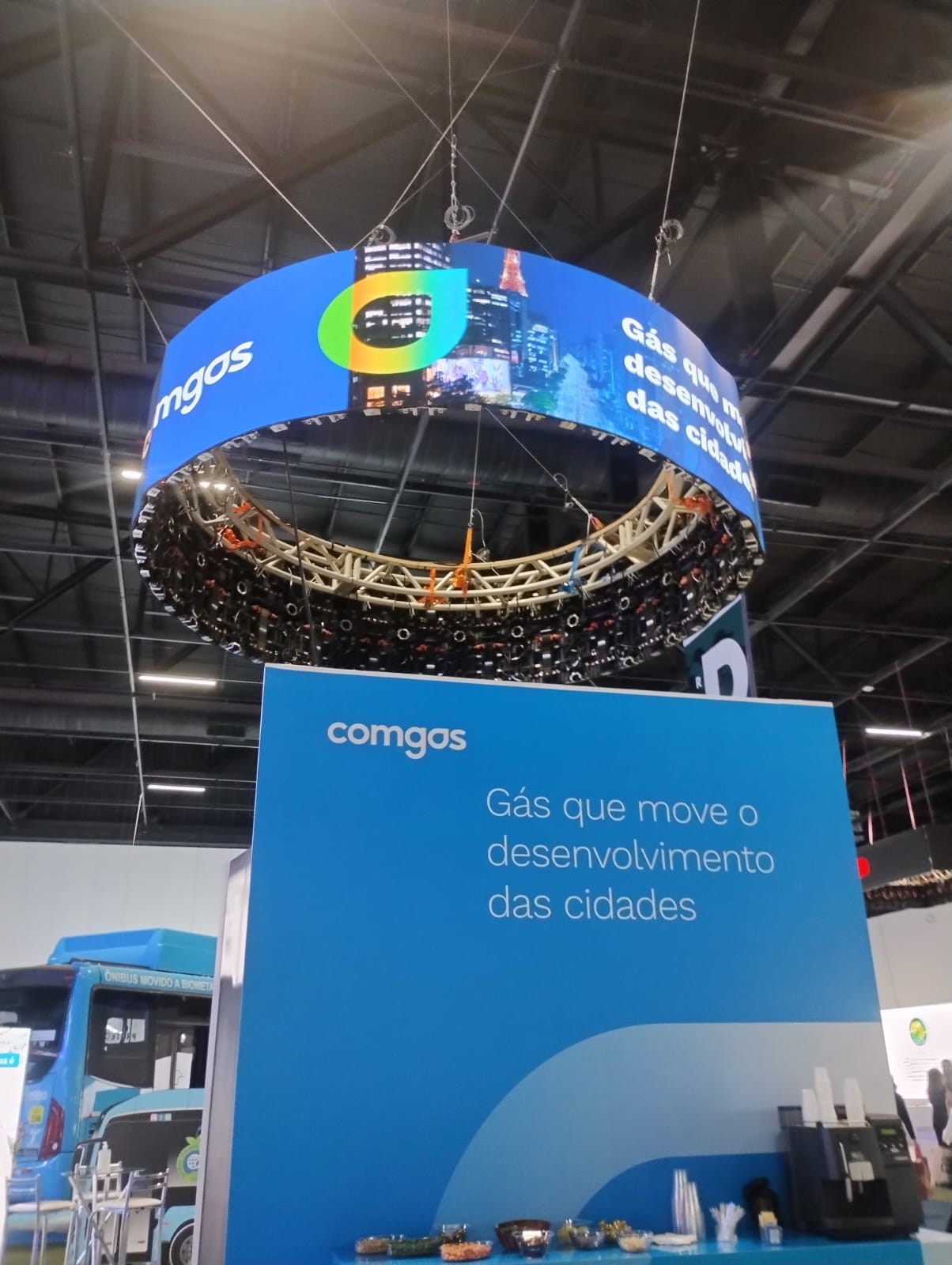 Painel de LED curvo