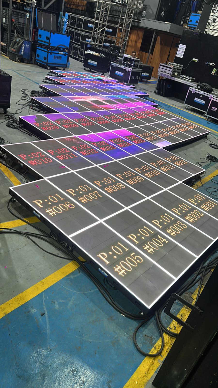 Piso de LED em evento